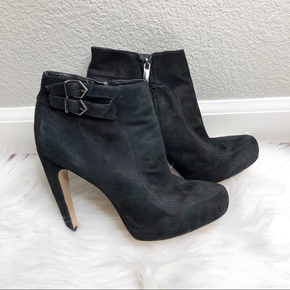 Sam Edelman - Black “Kit” Suede Booties - Picture 2 of 8